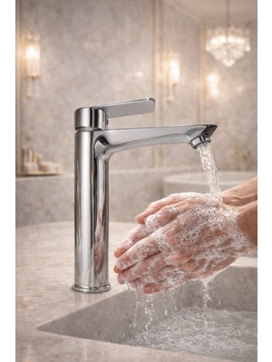 Musluq Çanak Lavabo-Krom Kaplama Lavabo Bataryası