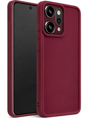 Vissona Oppo RENO14 5g Uyumlu Kamera Çıkıntılı Mat Silikon Telefon Kılıfı