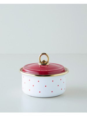 English Home Bright Dream Emaye Baharatlik 0,5L Kırmızı - Beyaz