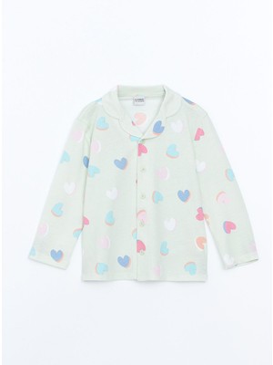 Lc Waikiki Yeni Sezon Resort Yaka Baskılı Kız Çocuk Pijama Üst