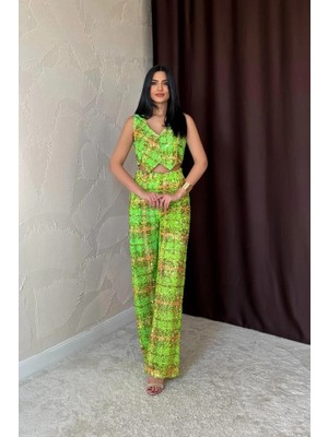 Çamaşır Kenti Pullu Yelek ve Pantolon Takım