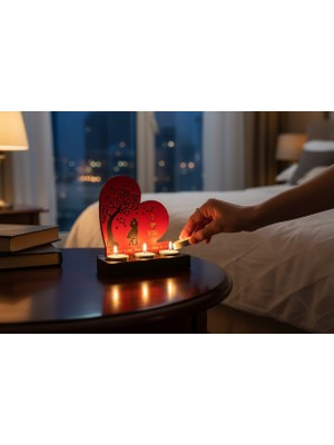 Kelebek Rüyası Sanat Atölyesi Aşk Mumluk , Hediyelik ,sevgililer Günü , Romantik Çift