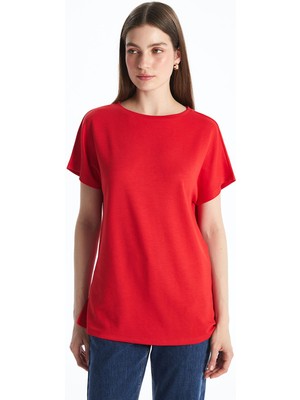 Lc Waikiki Yeni Sezon Bisiklet Yaka Kadın Tişört