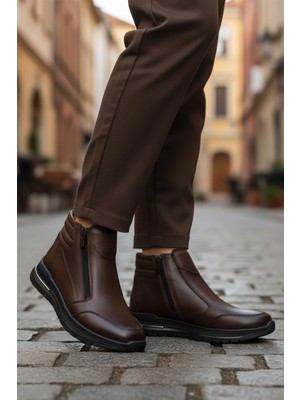 Ayakmod 2004 Hakiki Deri Kahve Kadın Bot