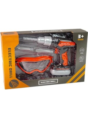 Nasyonel Toys Oyuncak Elektrikli Matkap Seti – Gözlük Dahil, Çocuklar Için Güvenli Oyuncak (3+ Yaş)