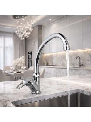 Fulcie Tek Su Girişli Mutfak-Lavabo- Eviye Bataryası