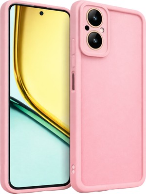 Vissona Realme C67 ve Realma 12 Lite  Uyumlu Kamera Çıkıntılı Mat Silikon Telefon Kılıfı