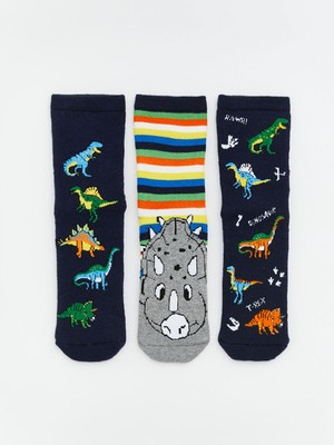 Lc Waikiki Yeni Sezon Kaydırmaz Tabanlı Erkek Çocuk Havlu Soket Çorap 3'lü