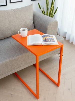 Adowan Turuncu Metal C Sehpa