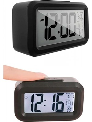 MiraLive Gece Dijital Masa Saati Dijital Alarmlı LED Ekran Pilli Çalar Saat
