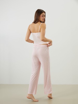 Lc Waikiki Yeni Sezon Beli Lastikli Puantiyeli Kadın Pijama Altı