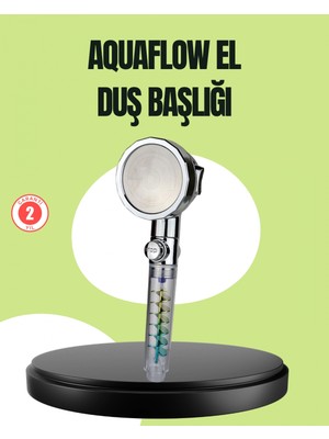 MiraLive Basınçlı El Duşu Başlığı – Döner Pervaneli, Göz Kamaştıran Yağmur Etkisi