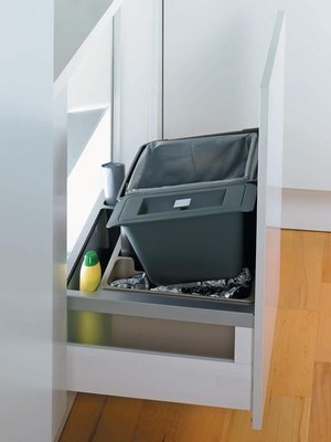 Dizaynaks Oeko Maxx Light Universal Çekmece Içi Çöp Kovası 60 cm