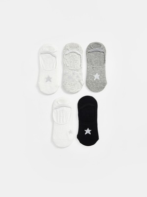 Lc Waikiki Yeni Sezon Desenli Kız Çocuk Babet Çorap 5'li