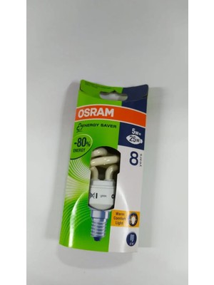 Osram Mini Twist 5W E14 Duy 2500K 270LM Ampul 10ADET