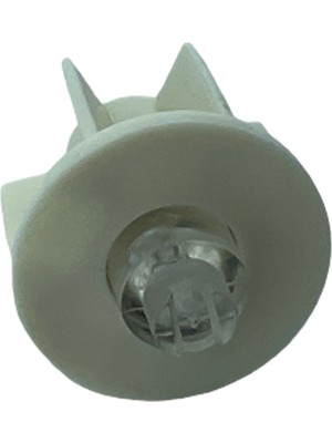 MorPerde 32'lik Yuvarlak Şeffaf Pimli Krem Boru Sonu Tıpa