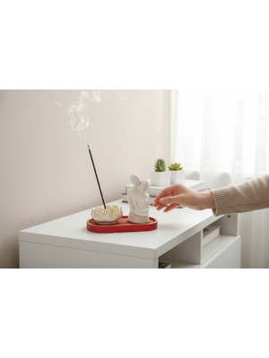 Kelebek Rüyası Sanat Atölyesi Dekoratif Sevgili Tütsülük, Model-2 ,hediyelik, Dekorasyon, Sevgililer Günü