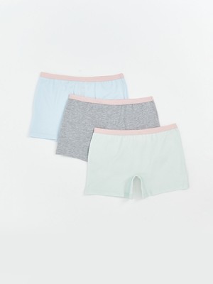 Lc Waikiki Yeni Sezon Basic Kız Çocuk Boxer 3'lü