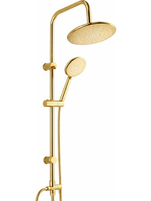 Oval Gold Robot Duş Seti Yağmurlama Gold Tepe Duş Seti