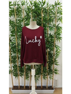 Adisia Kadın Uzun Kollu Bisiklet Yaka Viskon Iki Iplik Bluz