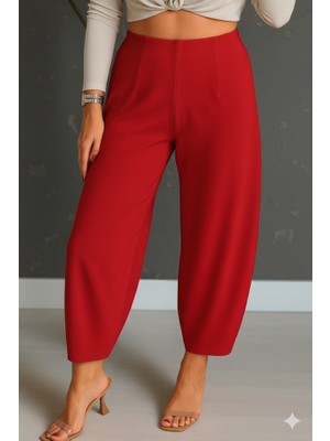 Adisia Kadın Yüksek Bel Krep Pantolon