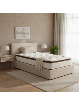 Argimo Cortado Tek Kişilik Pedli Paket Yaylı Yatak 30  cm