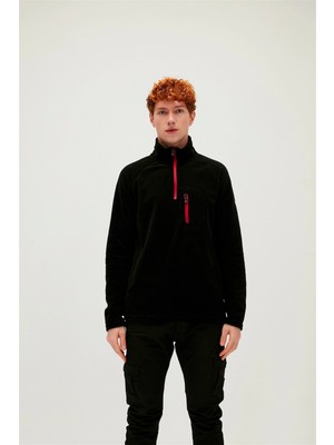 Bad Bear Erkek NIGHT Polar Sweatshirt M Beden Siyah Renkli Konforlu Dış Giyim