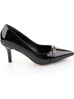 Bambi Siyah  Kadın Klasik Topuklu Ayakkabı K01231452298