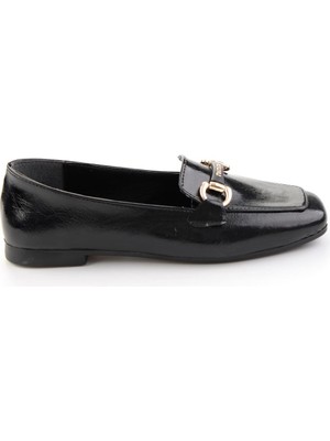 Bambi Siyah  Kadın Loafer Ayakkabı K01641023042
