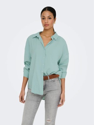 Only Onlzazima L/s Loose Wvn Noos Kadın Gömlek 15272523