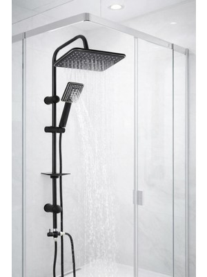 Fulcie Krom Robot Krom Kare Set Lavabo-Evye-Banyo Bataryası Lüks Modern Set