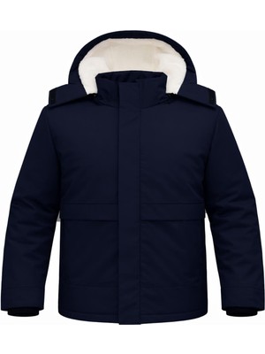 Freemen Erkek Çıkma Kapüşon Kürklü Su ve Rüzgar Geçirmez Kol Ucu Ribanalı Mont