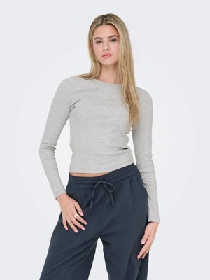 Only Onlval L/s O-Neck Top Kadın Uzun Kollu T-Shirt 15371305