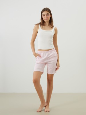 Lc Waikiki Yeni Sezon Beli Lastikli Puantiyeli Kadın Şort Pijama Altı