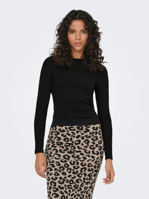 Only Onlval L/s O-Neck Top Kadın Uzun Kollu T-Shirt 15371305