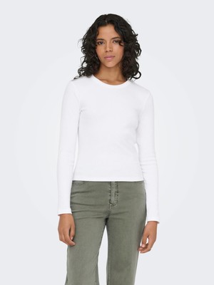 Only Onlval L/s O-Neck Top Kadın Uzun Kollu T-Shirt 15371305