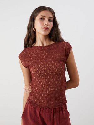 Lc Waikiki Yeni Sezon Kayık Yaka Dantelli Bluz