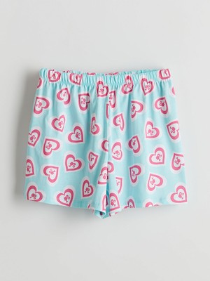 Lc Waikiki Yeni Sezon Beli Lastikli Barbie Baskılı Kız Çocuk Pijama Şort