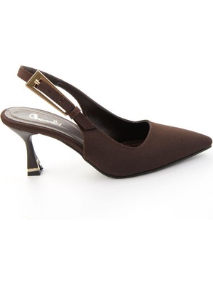 Bambi Kahve  Kadın Abiye Ayakkabı K01670054238