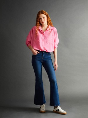 Lc Waikiki Yeni Sezon Mars Flare Kadın Jean Pantolon