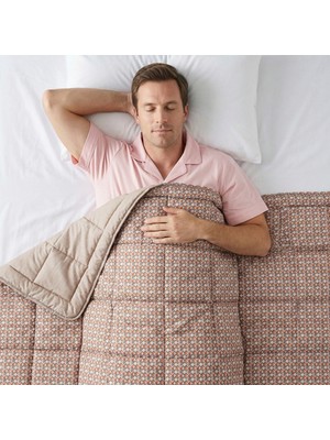 Othello Kullanımı Kolay Tek Kişilik Yorgan 155X215 cm Orange - Dormio Trigo Serisi