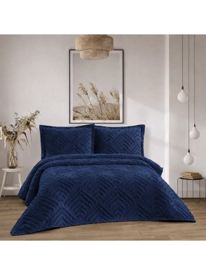 D'niss Home Iskandinav Helen 3 Parça Çift Kişilik Yatak Örtüsü