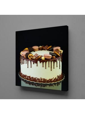 Technopa YAŞ PASTA KARE KANVAS TABLO - 90x90cm