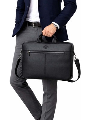 Derise Club Siyah Renk Omuz Askılı Dosya Evrak 15,6 Inç Laptop ve Evrak Çantası