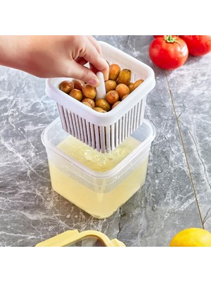 Smartware Loxo Süzgeçli Sızdırmaz Saklama Kabı 1500 ml