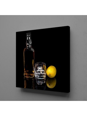 Technopa ŞİŞEDEKİ ALKOL KANVAS TABLO - 30x30cm