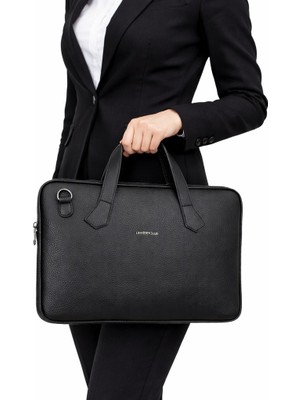 Derise Club Kadın Siyah Evrak Çantası 13,6 Inç Laptop Çantası