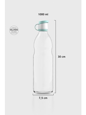 Renga Zen 1000 ml Cam Şişe 181001 Su Yeşili