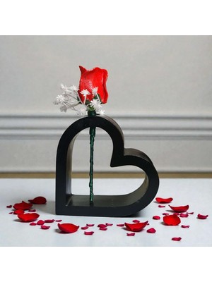 Kelebek Rüyası Sanat Atölyesi Kalp Dekor Vazo-Çiçek , Kuru Çiçek , Vazo, Mumluk, Hediyelik ,sevgililer Günü