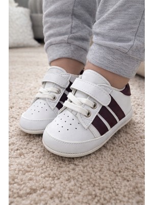 Kiçi Cırt Cırtlı Çizgili Ilk Adım Rahat Taban Ayakkabı